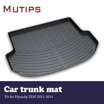

Mutips Car Cargo rear trunk mat For Hyundai IX45 2011 2012 2013 2014 Styling Waterproof carpet Anti-slip mat Car accessories pad