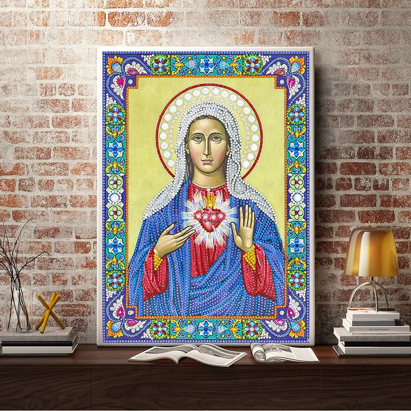 DIY 5D Diamond Painting Icons Diamond Embroidery Mosaic big crystal special stones bead beadwork sale (23)