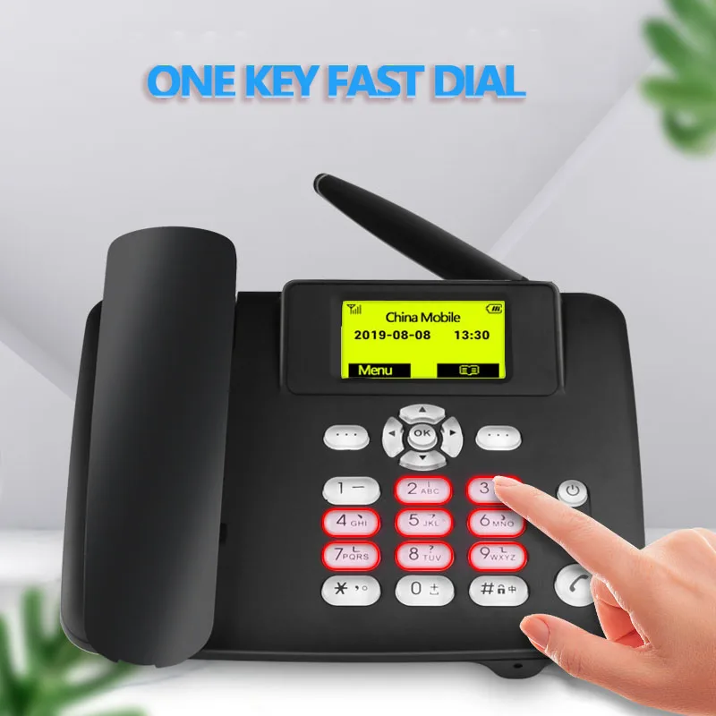Cordless Phone for Elderly GSM Support SIM Card Fixed Landline Phone