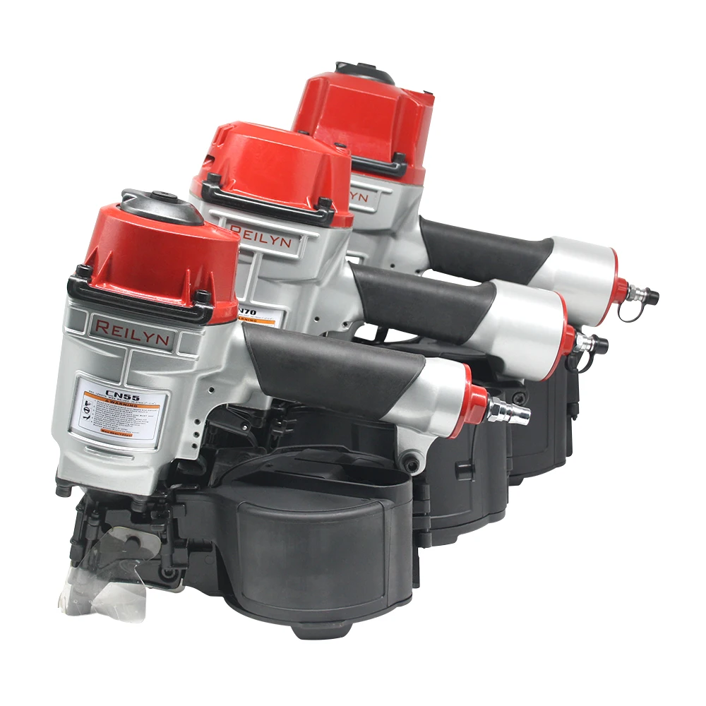 Reilyn Pallet Coil Nailer CN55 CN70 CN80 Pneumatic Air Nailer for wood working furniture roof sheating tool Air nailer tools