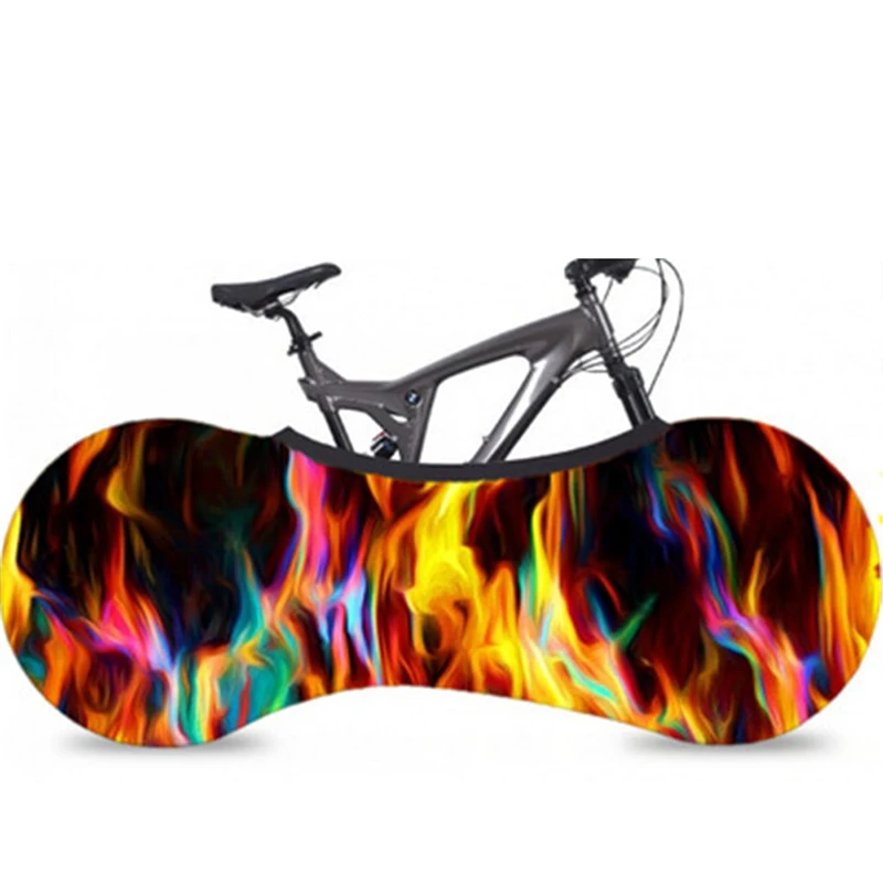 

Racing Bike Protect Cover MTB mountain road Bike Wheel Hub Dust Cover High-elastic Individual pattern Bik Bicycle Storage bag
