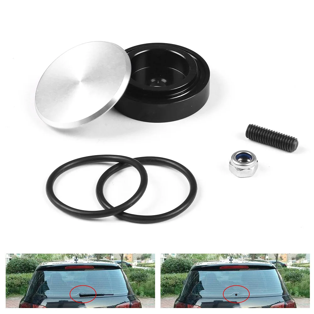 1 Set Aluminum Car Rear Wiper Delete Kit Plug Cap for Honda Universal Car Accessories 4