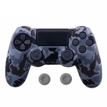 

For PS4 Slim Pro Controller Skin Grip Cover Case Protective Silicone Gamepad Housing Shell + 2 Joystick Cap