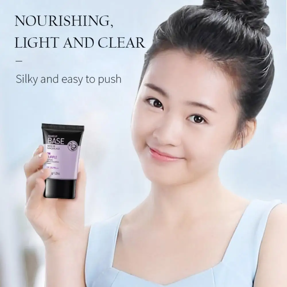 

4-color Makeup Primer Moisturizing 24Hours Not Fade Oil-control Cover Blemishes Brighten Skin Color Face Isolation Cream
