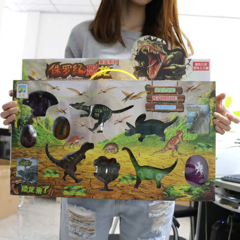 

Dinosaur Toy Model Pterosaur Transformation Dinosaur Egg Triceratops Brachiosaurus Model Small Animal T-Rex