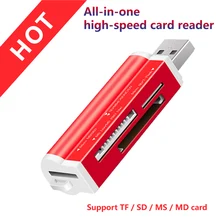 Frete grátis 4 em 1 micro usb 2.0 leitor de cartão de memória adaptador usb para micro cartão sd tf m2 mmc ms pro duo leitor de cartão