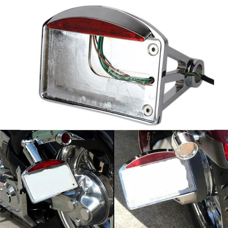 Светодиодный задний стоп светильник сигнал для номерного знака мотоцикла