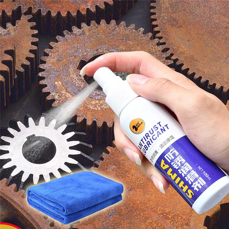 

Metal Rust Cleaner With Towel Metal Device Stain Remover Surface Chrome Paint Car Maintenance Iron Powder Cleaning Tool 30AUG07