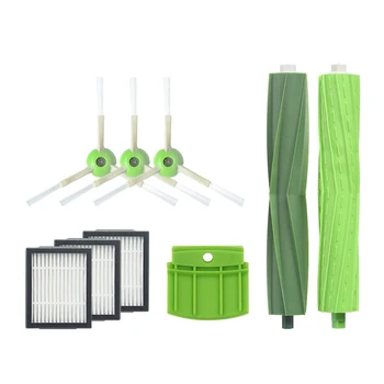 

11pcs 4*Side Brushes 4*Filters 2*Main Brushes 1*Silicone Baffle Replace for i7 Vacuum Cleaner Parts Accessories