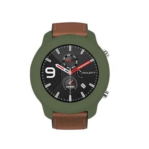 Army Green Полный охват ударопрочный защитный чехол для часов Защитные чехлы для часов AMAZFIT GTR чехол пыленепроницаемый/против царапин - Цвет: Army Green
