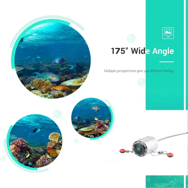 25M 4.3 inch Monitor 1000TVL Fish Finder Underwater Fishing Camera With  Fishing Rod 175 Degrees Sea Wheel Camera For Fishing - AliExpress