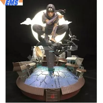 

14" NARUTO Statue Akatsuki Bust Uchiha Itachi Full-Length Portrait With LED Light GK Action Collectible Model Toy BOX 36CM Z2589