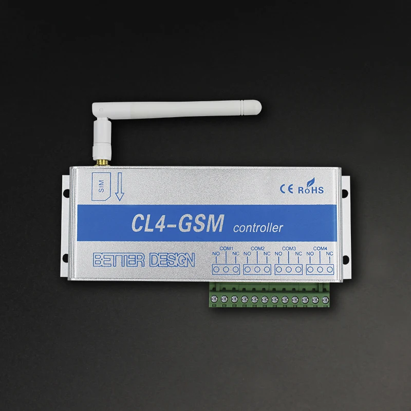 4 Канальный Релейный CL4 GSM SMS сигнализация APP Беспроводной контроллер приемник и