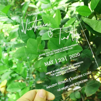 

Wedding Acrylic invitation, Wedding Clear invitation, Custom luxury invitation, Personalized Weddin Invitation