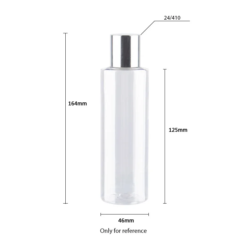 200ml X 30 Clear White Empty Plastic Bottle Aluminum Screw Cap Brown Liquid Medicine Cosmetics Container PET Bottles Toner