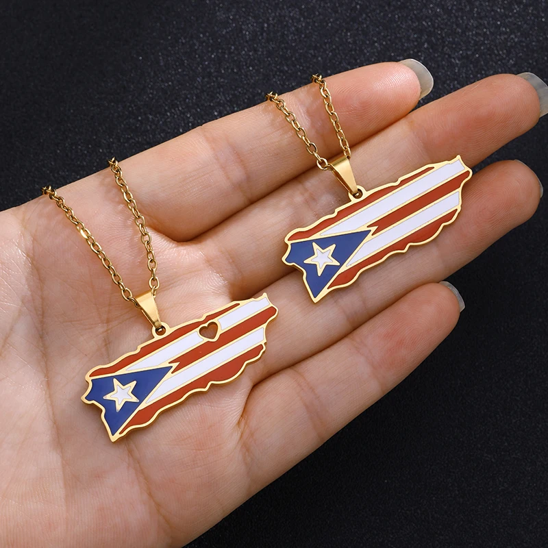 Puerto Rico God Bless Necklace – Papiichulo