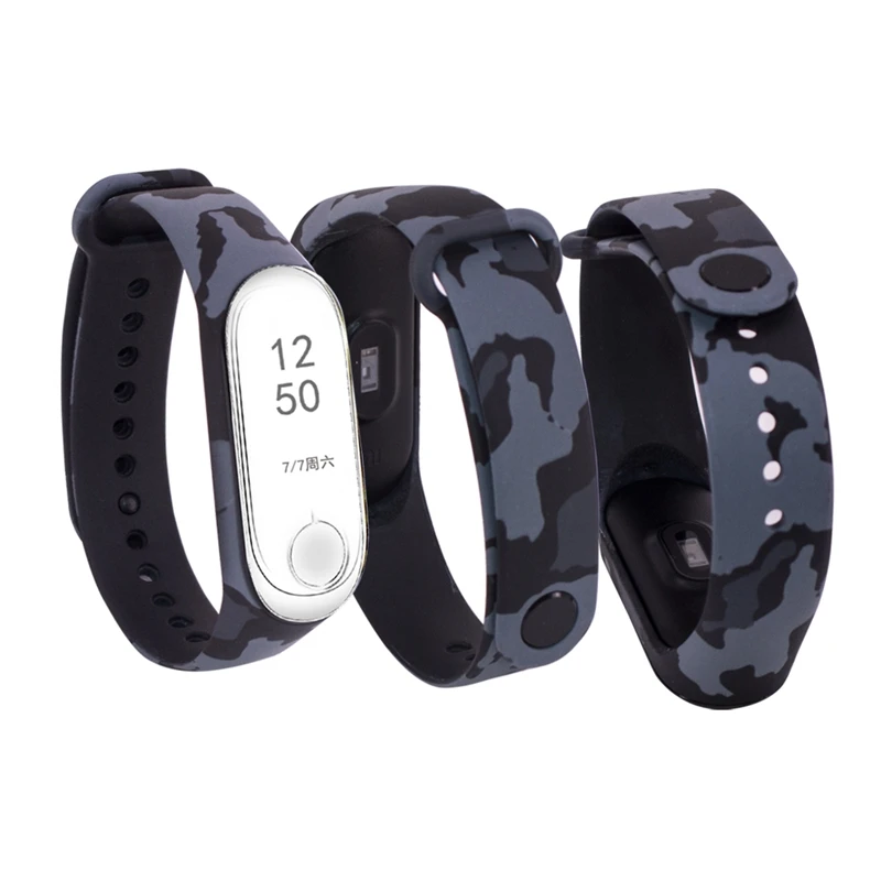 4 Модный умный ремешок для часов для Xiao mi Band 3 силиконовые аксессуары для печати браслет для mi Band 3 браслет для mi band 3 ремешок - Цвет ремешка: 4