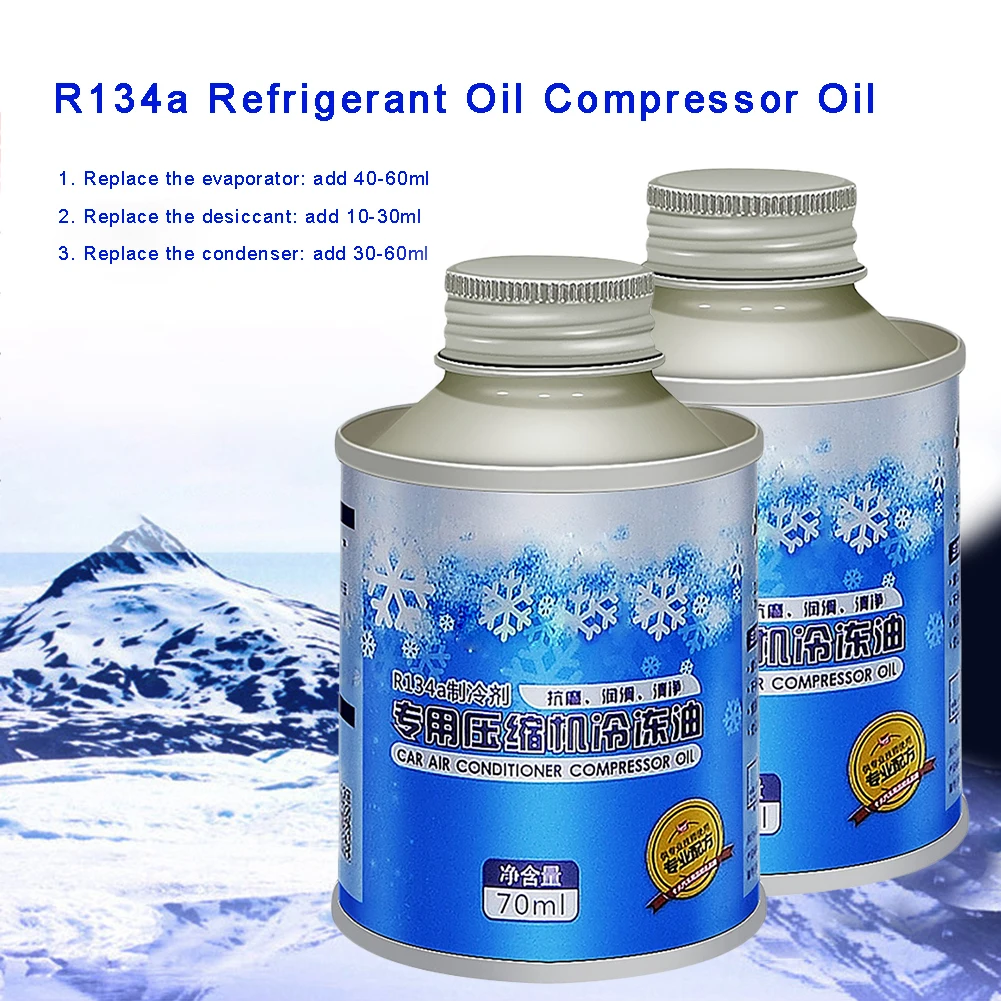 New 3pcs R134a Refrigerant Oil Compressor Oil For Car Truck Bus Automotive A/C Air Conditioning System Replacement