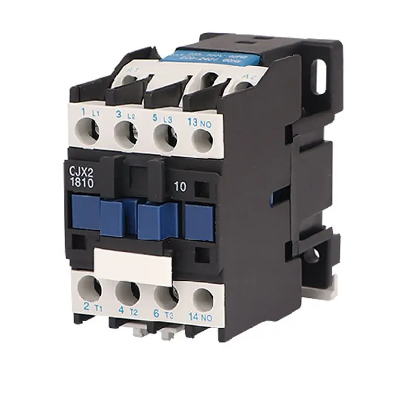 

Rail Mount Industrial CJX2-1810 AC Contactor 220V 50Hz Coil 18A Three Phase 1NO