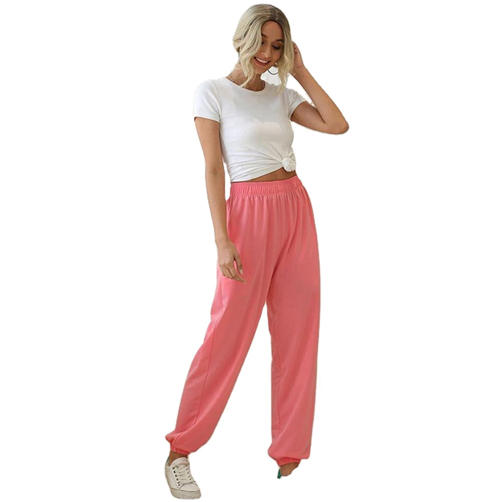 

Sexy High Waist Loose Sweatpants Women Trousers With Pocket 2020 Autumn Winter Black Womens Joggers Sweat Pants