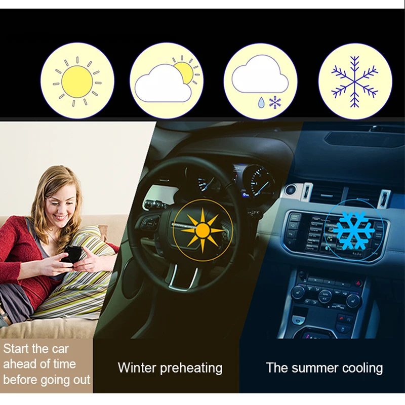Smartphone Keyless Entry Remote Start for Car Alarm System Central Locking Theft Key Fob Pke Start