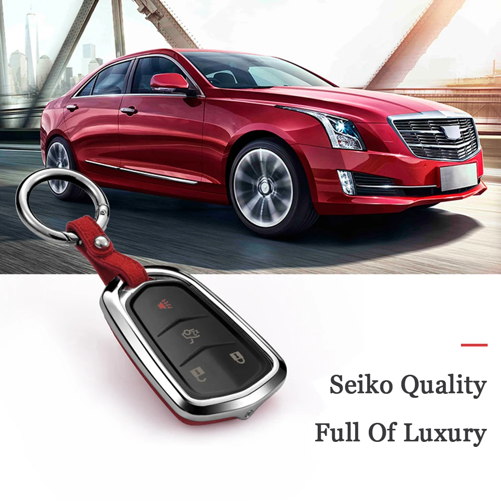 Подходит для идеальный автомобиль чехол для ключей для Cadillac Escalade ESV XTS ats, CTS SRX CT6 ATS-L XT5 ключница спортивный протектор брелок