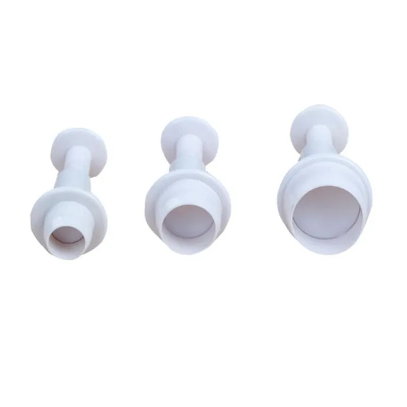 Round Circle Style Cake Biscuit Cookies Mold Cutter Plunger Fondant Sugar craft Icing Decorating 3pcs Birthday Party Supplies cookie cutter baking mold cookie mould fondant cutter baking decorating tools