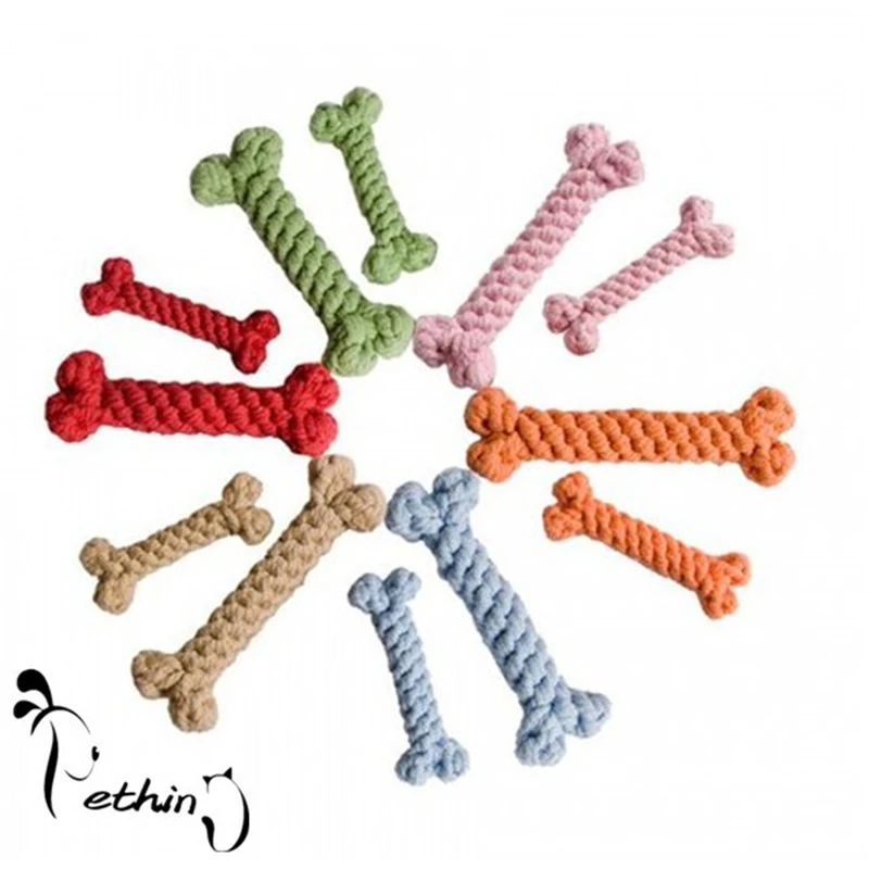 New Bone Стиль высокое качество плетеная веревка из хлопка для собак игрушки