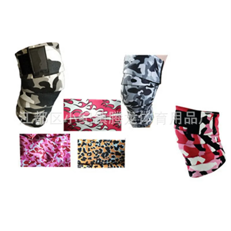 

Camouflage 7-Squat Bandage Cloth Leg Kneecap Legs Powerlifting Twine Belt Fitness Weightlifting Squats New Style