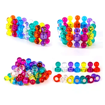 

Strong Colored Magnets DIY Whiteboard Random Color 10 pcs Magnetic Thumbtacks Neodymium Noticeboard Skittle Pin