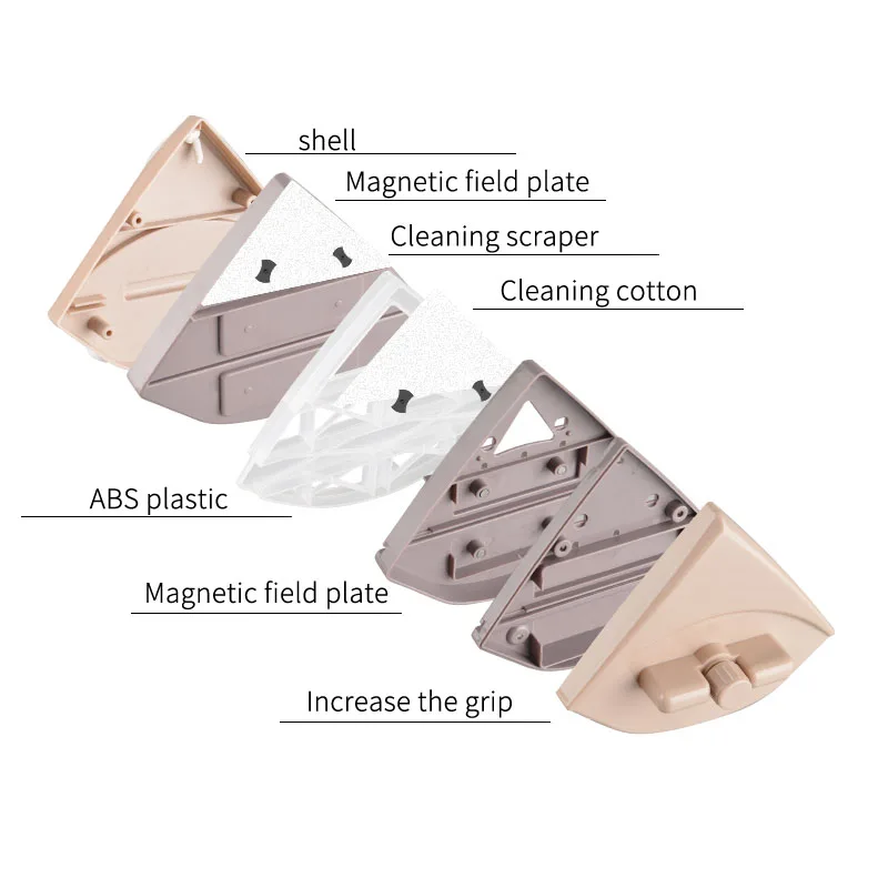 5-35 мм треугольная Магнитная оконная щетка для чистки стекла, стеклоочиститель, инструменты, двухсторонний стеклоочиститель, щетка для мытья поверхности, инструменты для мытья