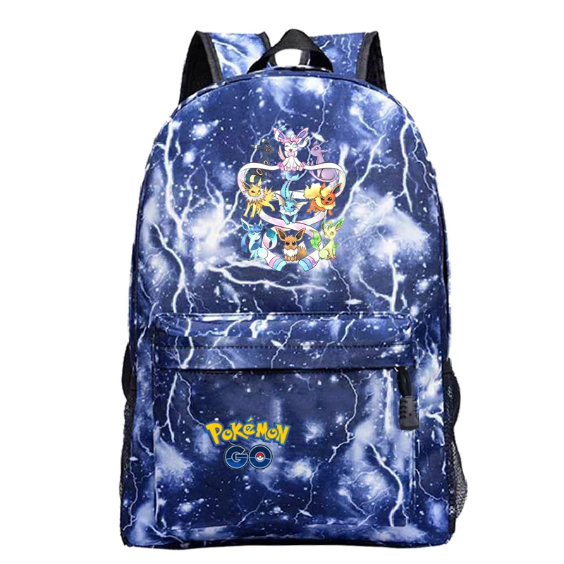 5 Аниме Рюкзак Pokemon карманные монстры холщовый рюкзак для женщин мужчин Покемон школьные рюкзаки Mochila - Цвет: 5