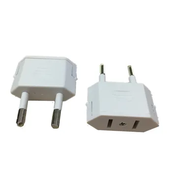 

New CN US To EU Euro Europe Plug Adapter 2 Round Socket Converter Travel Electrical Power Adapter Socket China To EU 1000pcs/lot