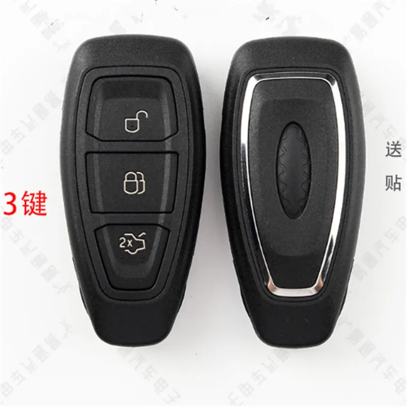 Key Case Car Key Shell Key Shell DAKATU 3 Button Smart Remote Key Shell with Insert Blade Replacement Refit Key Shell For Ford Mondeo Fiesta Focus Titanium C-Max