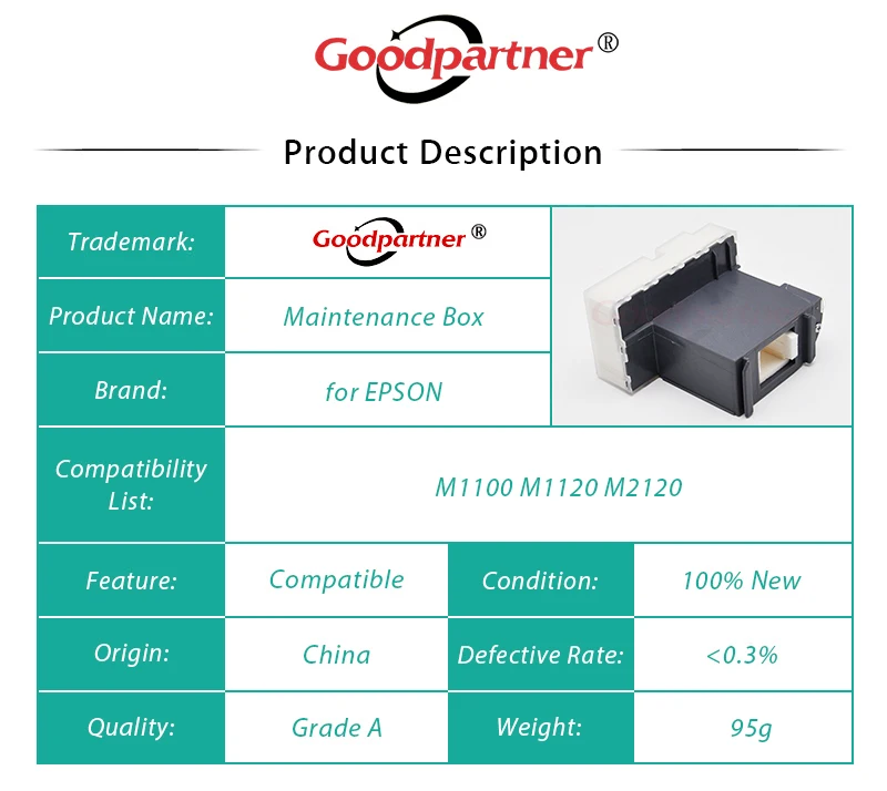 para EPSON M1100 M1120 M2120 M1108 M1128 M1129