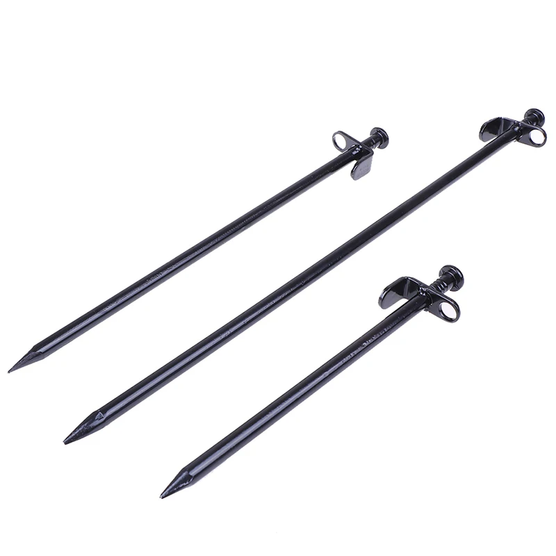 1pcs Outdoor Camping Titanium Tent Nail Accessories Titanium Tent Stake 20cm Tent Pegs Stakes Hook Pin Steel Windproof