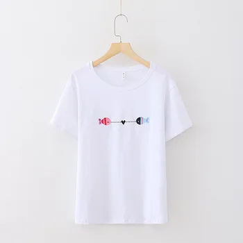 

T Shirt Women 2019 Summer O-neck Short Sleeve Casual tshirts T-Shirt Cotton T Shirt Femme
