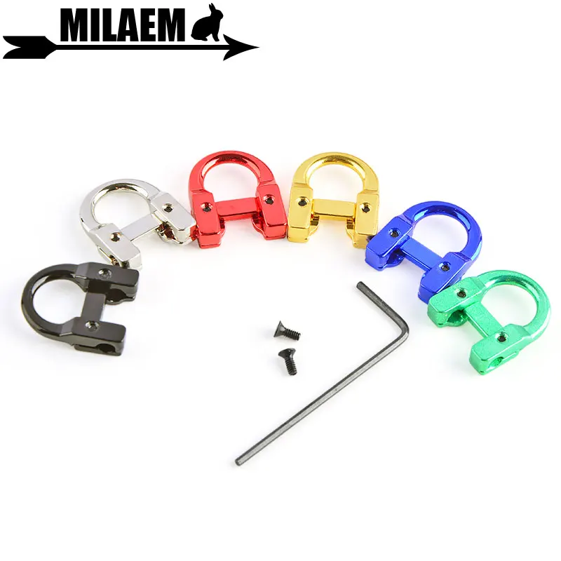 1pc Archery D Loop U Shape Ring Metal D Ring for Fixing The Bowstring Point Compound Bow Hunting Shooting Accessories