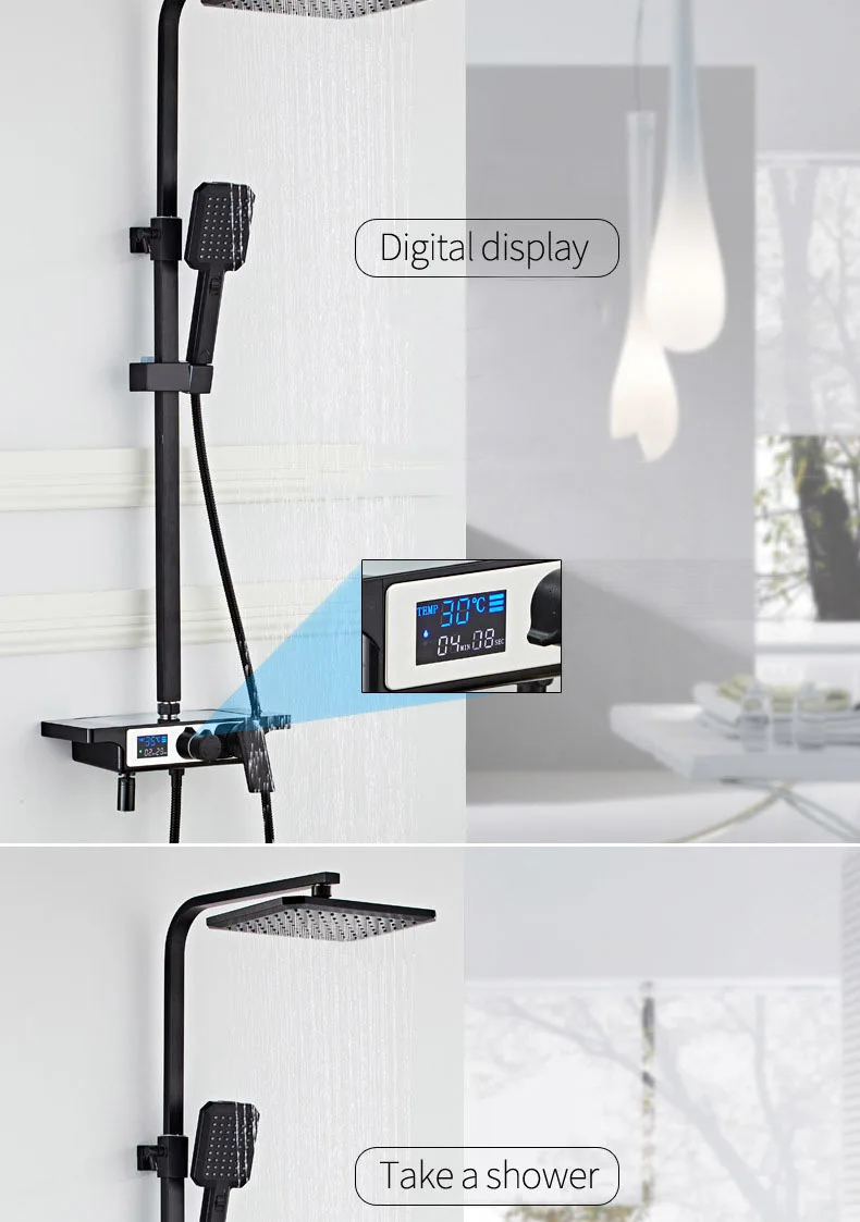 Black Shower Game digital shower mix hot and cold water shower game Black Shower Faucet and digital shower game