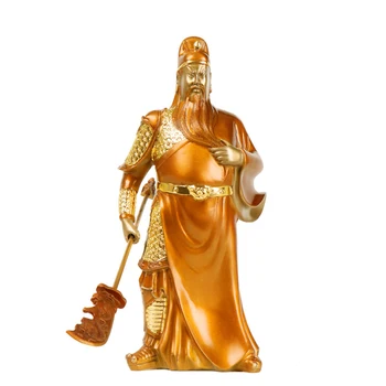 

LAOJUNLU Bronze Knives Guan Di Ornaments Wu Cai Shen Guan Gong Ornaments Crafts Ornaments