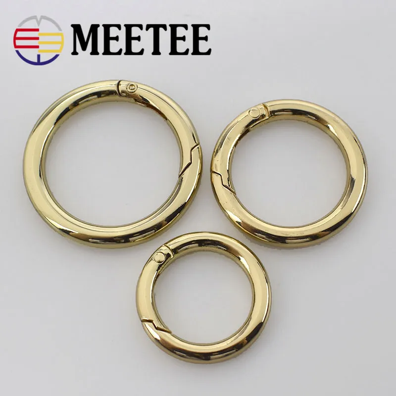 2/5/10 шт Meetee 25/32/38 мм металлический-хомут с круглым воротником для мальчиков и девочек с защелкой для брелка Для Ключей Застежка для Сумки сумка аппаратные средства Запчасти металлической фурнитурой H7-2