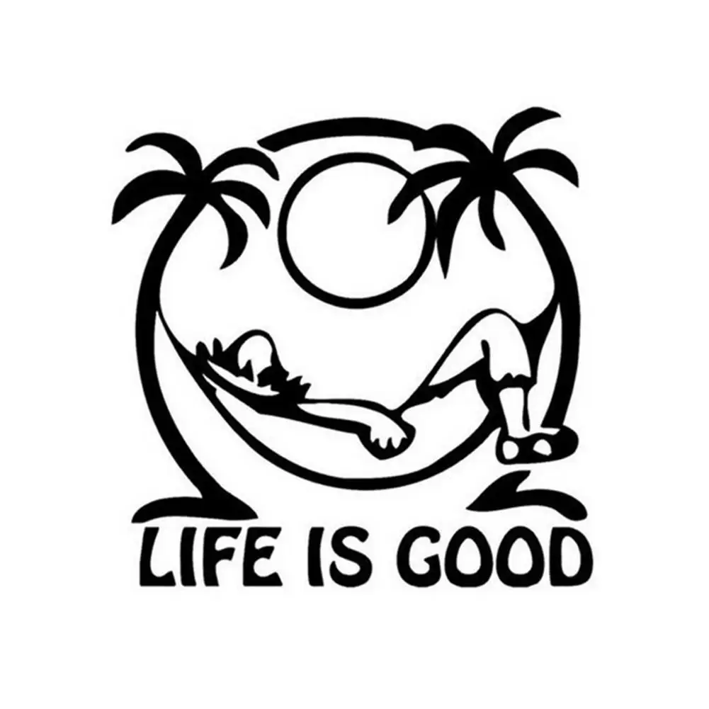 

50% HOT SALESï¼ï¼ï¼Fashion Life is Good Letter Pattern Car Truck Window Decals Reflective Stickers
