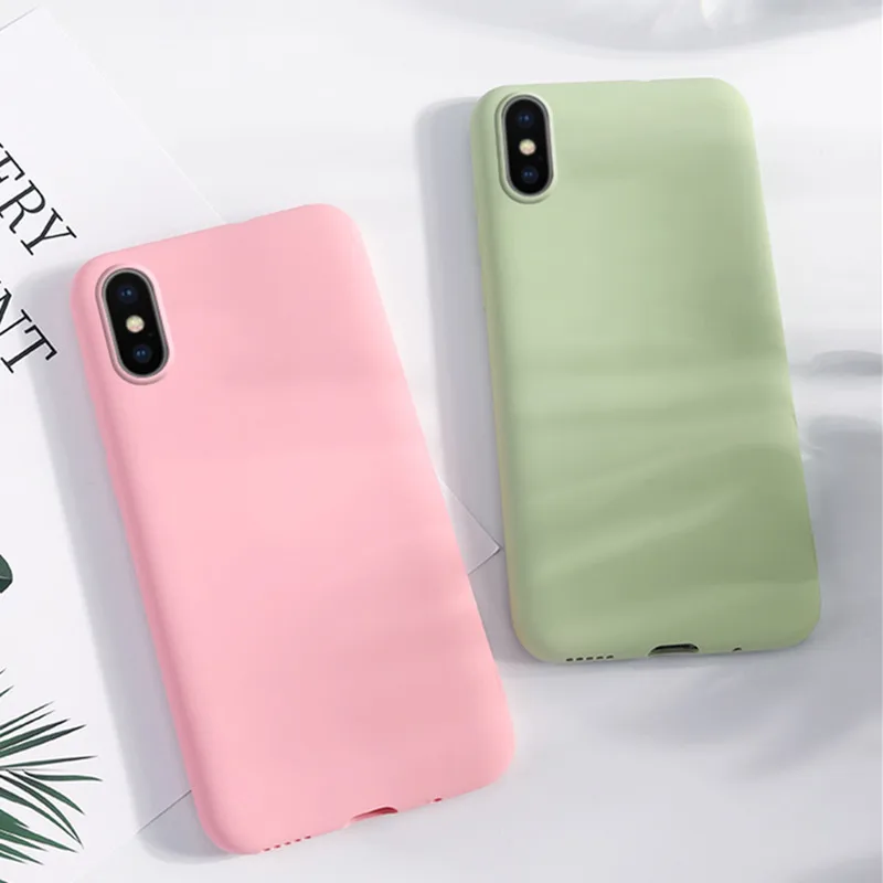 For Xiaomi Redmi Note 8 Case Phone Bumper Luxury Soft Liquid Silicone Candy Color Cover |