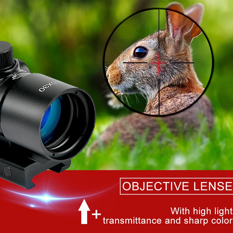Тактический красный зеленый синий оптический прицел Bestsight 3.5X30 для охоты с