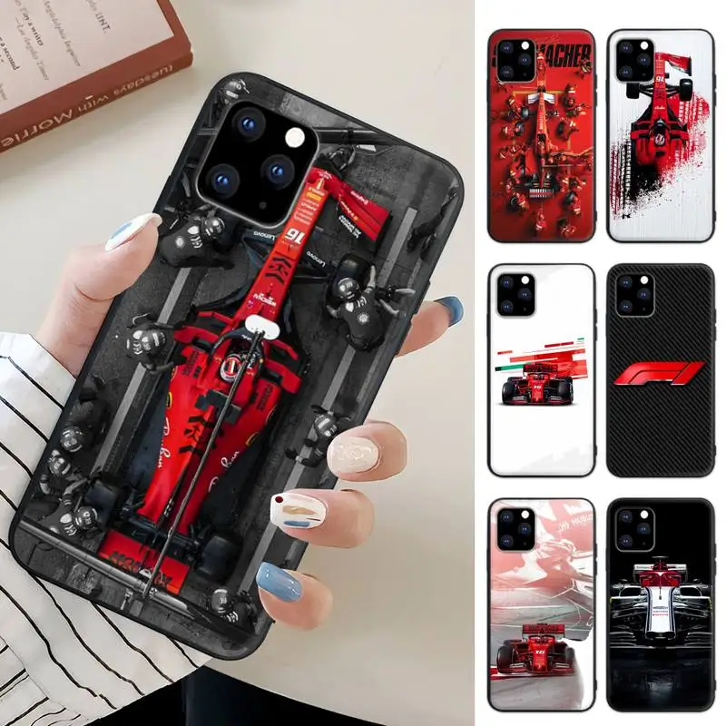 Формула 1 F1 чехол для телефона IPhone 12 11 Pro Max 7 8 6 6s Plus Se 2020 X Xs Xr 5 искусственный