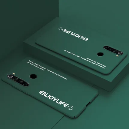 Deep Green Жесткий пластиковый Чехол для xiaomi redmi note 8 7 note8 pro, однотонный Матовый ультратонкий силиконовый чехол для xiaomi redmi note 8 - Цвет: Deep Green