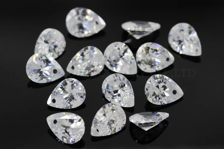 AAAAA Rated Heart Brilliant White Cubic Zirconia 4mm-14mm 
