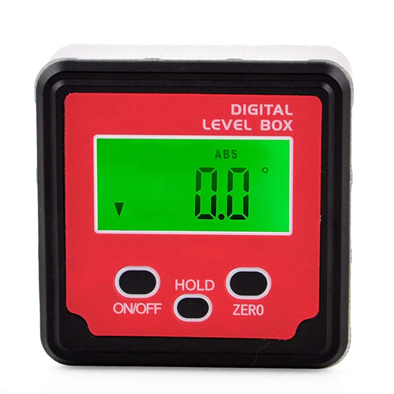  Digital Level Box Protractor Angle Finder Level Gauge Bevel Gage Inclinometer with Backlight and Ma