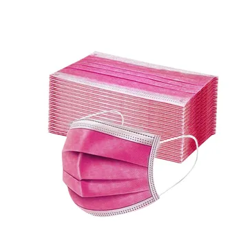 

50PCS Mask Disposable Mask Nonwove 3Ply Ear Loop Reusable Mouth Cover Fashion Fabric Masks face cover Anti--PM2.5 Mask Máscara