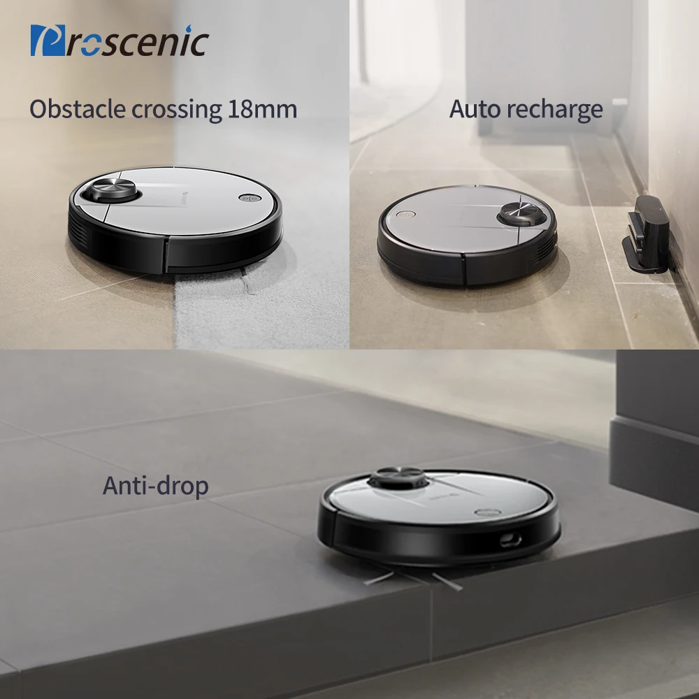 Navigazione Laser Proscenic M6 Pro 2600pa e aspirapolvere Robot IPNAS 3.0,  pavimenti duri e spazzatrice per moquette, ricarica automatica - AliExpress  Home Appliances